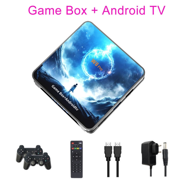 W8PRO 64G Dual System HD Wireless Joystick Retro Gaming Console With 36000+ Games AU Plug