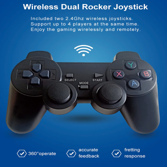 W8PRO 64G Dual System HD Wireless Joystick Retro Gaming Console With 36000+ Games EU Plug