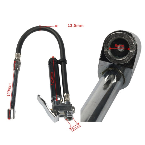 Hand-Held Inflatable Tire Pressure Rod For Car Motorcycle Tires(Red)