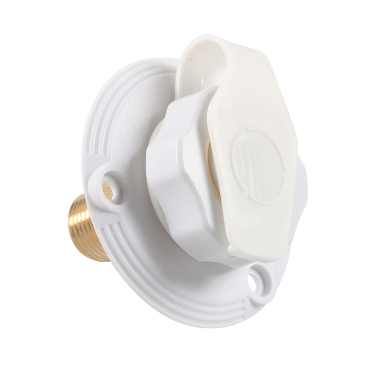 RV Brass Water Inlet Check Valve Yacht Accessories, Color: Black
