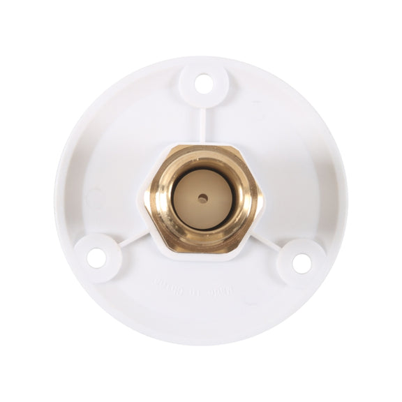 Brass Water Inlet Check Valve For Yacht RV With Adapter(White)