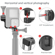 Universal  Vertical Shooting Centering Arm Bracket For Action Camera, Spec: Only Bracket