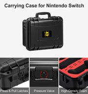 DEVASO For Switch / OLED IP67 Water-resistant Storage Case Hardshell Bag, Color: Black+Shoulder Strap
