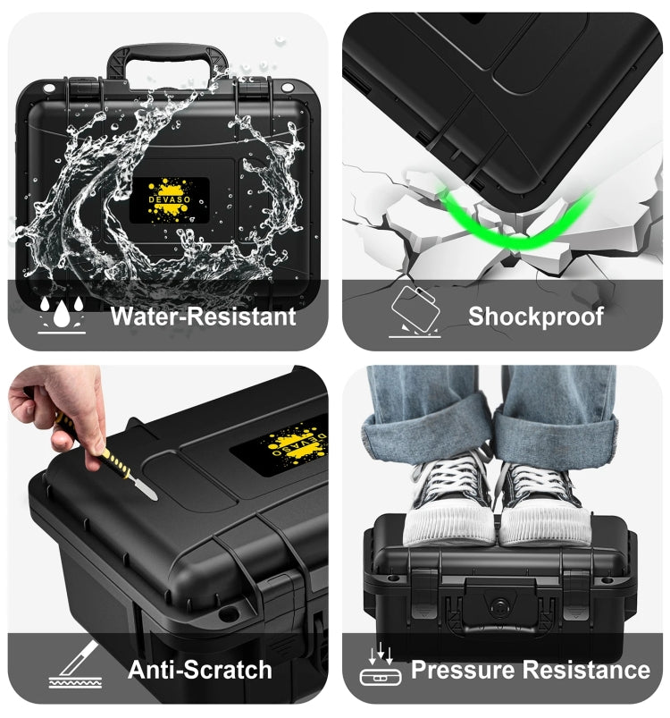DEVASO For Switch / OLED IP67 Water-resistant Storage Case Hardshell Bag, Color: Black+Shoulder Strap