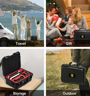 DEVASO For Switch / OLED IP67 Water-resistant Storage Case Hardshell Bag, Color: Black+Shoulder Strap