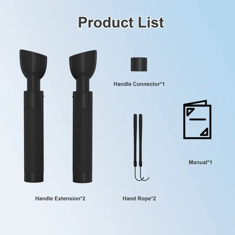 DEVASO For Meta Quest 3S / 3 Game Lightsaber Golf Game Extension Pole Baseball Grip Accessories(Black)