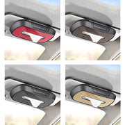 Car Sun Visor Hanging Sunroof Seat Back Tissue Box, Color: Suede Red
