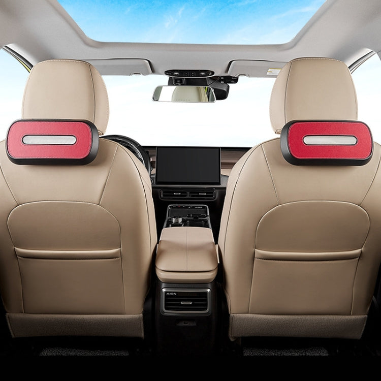 Car Sun Visor Hanging Sunroof Seat Back Tissue Box, Color: Suede Beige