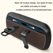 Car Sun Visor Hanging Sunroof Seat Back Tissue Box, Color: Suede Beige