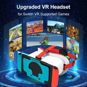 DEVASO Compatible With Switch / Switch OLED Gaming Console VR Glasses(Black White)