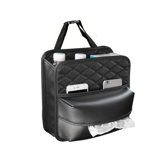 2 In 1 Car Seat Back Storage Hanging Tissue Bag, Style: Standard
