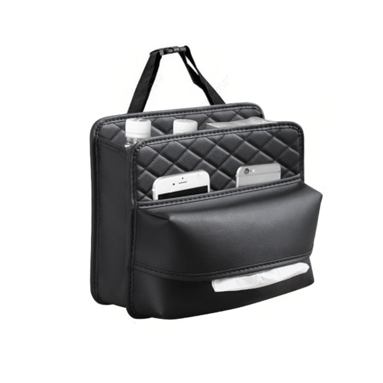 2 In 1 Car Seat Back Storage Hanging Tissue Bag, Style: Enlarged
