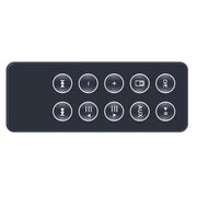 For BOSE SD10 Bluetooth Speaker Remote Control Replacement Parts(Black)