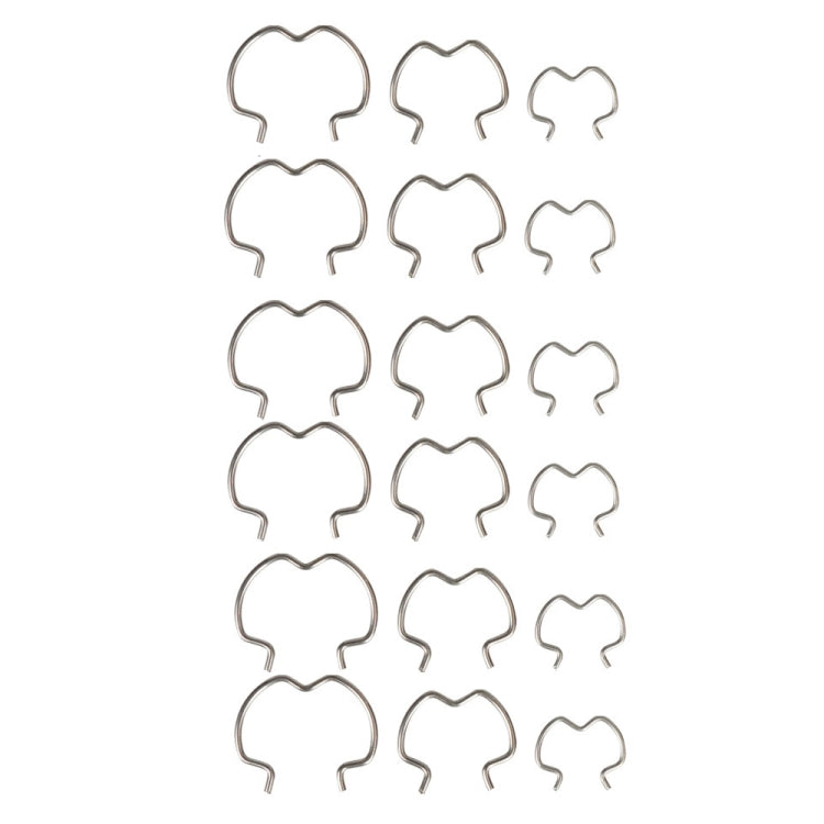 18pcs /Set Quick Connector Clip Transmission Cooler Wire Clip(Silver)