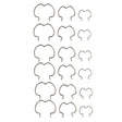 18pcs /Set Quick Connector Clip Transmission Cooler Wire Clip(Silver) - Others by PMC Jewellery | Online Shopping South Africa | PMC Jewellery | Buy Now Pay Later Mobicred