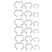 18pcs /Set Quick Connector Clip Transmission Cooler Wire Clip(Silver)