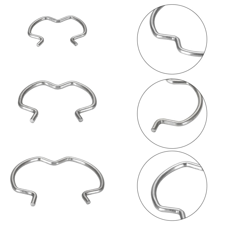 18pcs /Set Quick Connector Clip Transmission Cooler Wire Clip(Silver)