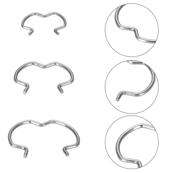 18pcs /Set Quick Connector Clip Transmission Cooler Wire Clip(Silver)