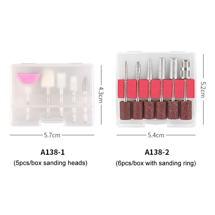 A138-1 Manicure Grinding Heads Set Nail Polishers Accessories Nail Tools