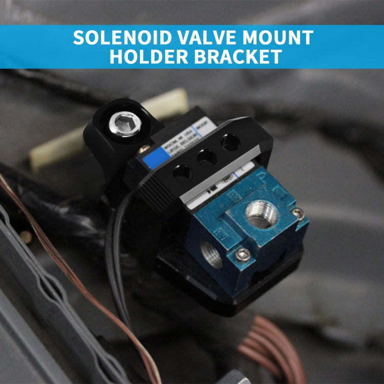 Solenoid Valve Mounting Bracket 3 Port For Mac AEM Boost Controller(Black)
