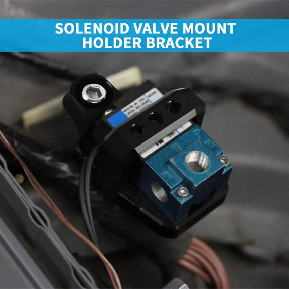 Solenoid Valve Mounting Bracket 3 Port For Mac AEM Boost Controller(Black)