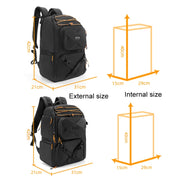 Cwatcun D132 DSLR Camera Backpack Hard-shell Crashproof Water-resistant Decompression Shoulder Photo Bag, Color: 2nd Generation Large Black