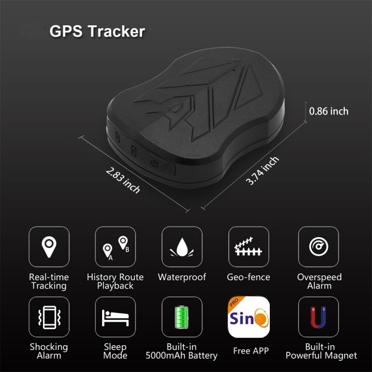 SinoTrack Wireless Car GPS Locator Anti-Theft Device, Specifications: 2G