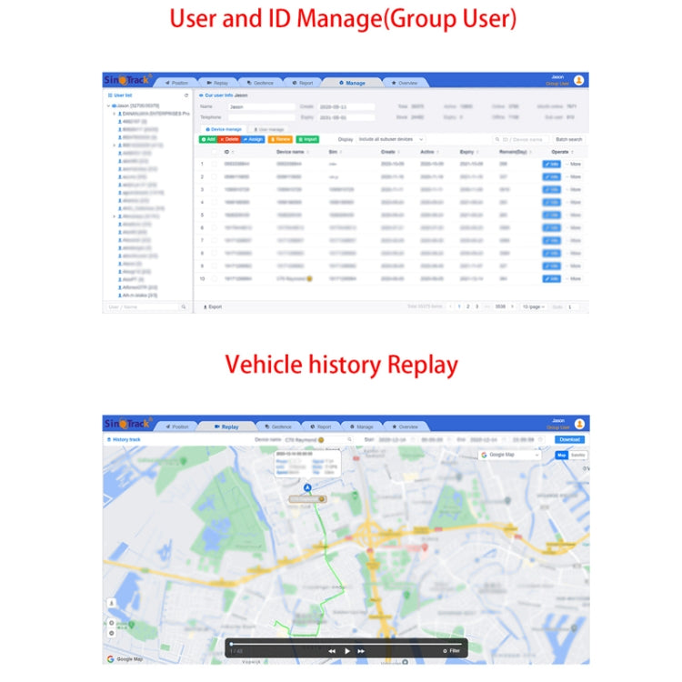SinoTrack Wireless Car GPS Locator Anti-Theft Device, Specifications: 2G