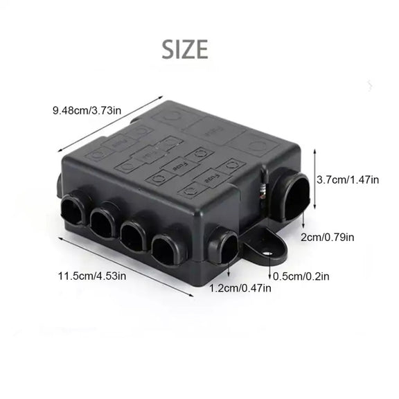 Five-Way One-Input Four-Output Fuse Box RV Power Supply Modification, Specifications: Fuse Box