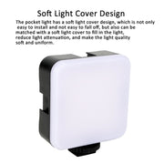 Clip Fill Light with PTZ Video Conference Mobile Phone Camera Photography Lamp, Spec: Rechargable RGB Light