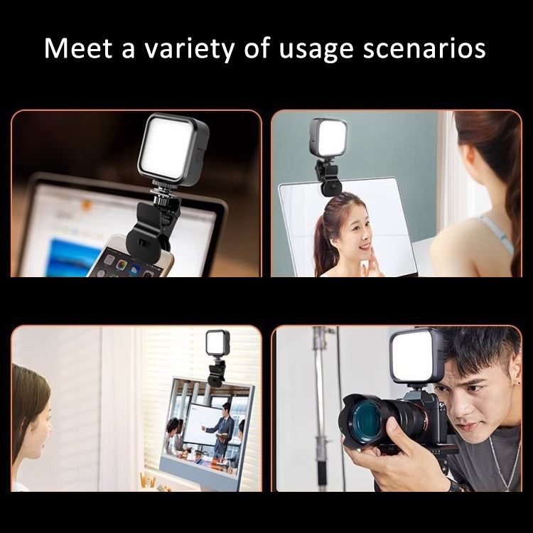 Clip Fill Light with PTZ Video Conference Mobile Phone Camera Photography Lamp, Spec: Rechargable RGB Light