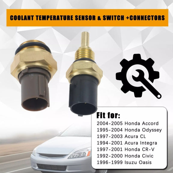 For Honda Civic Radiator Coolant Fan Switch Temperature Sensor Plus Wiring Harness(1set)