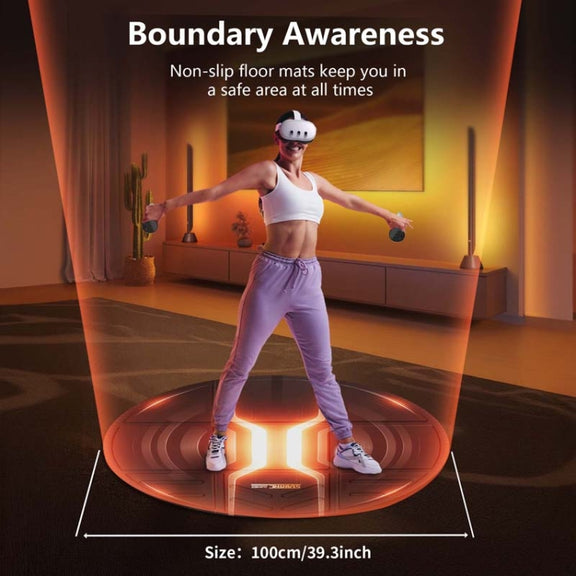 STARTRC GAMES VR Glasses Sport Game Simulation Floor Mat(Orange)
