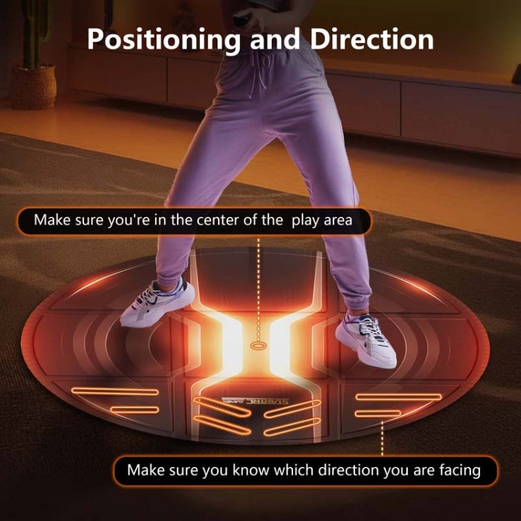 STARTRC GAMES VR Glasses Sport Game Simulation Floor Mat(Orange)