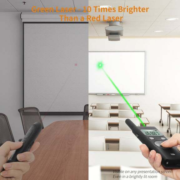 Doosl DSIT037 300m Long Distance Laser Remote Control Green Light Page Turner