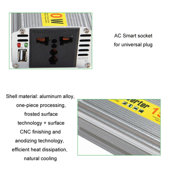 150W Car Inverter Modified Wave Automotive Power Conversion, Specification: 12V To 110V
