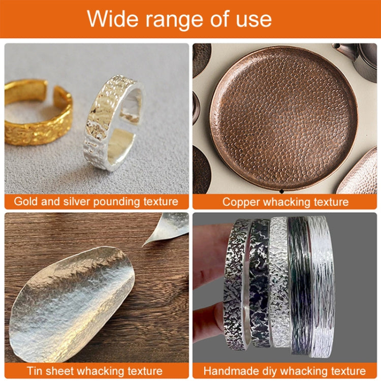 Handmade DIY Square Hammer Gold And Silver Jewelry Texture Hammer, Model: No.3
