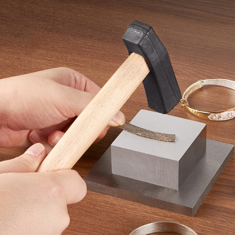 Handmade DIY Square Hammer Gold And Silver Jewelry Texture Hammer, Model: No.12