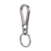 Titanium Alloy Car Keychain Multifunctional Simple Loss Prevention Belt Charm Ring, Style: Classic Model