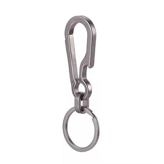 Titanium Alloy Car Keychain Multifunctional Simple Loss Prevention Belt Charm Ring, Style: Upgrade Model