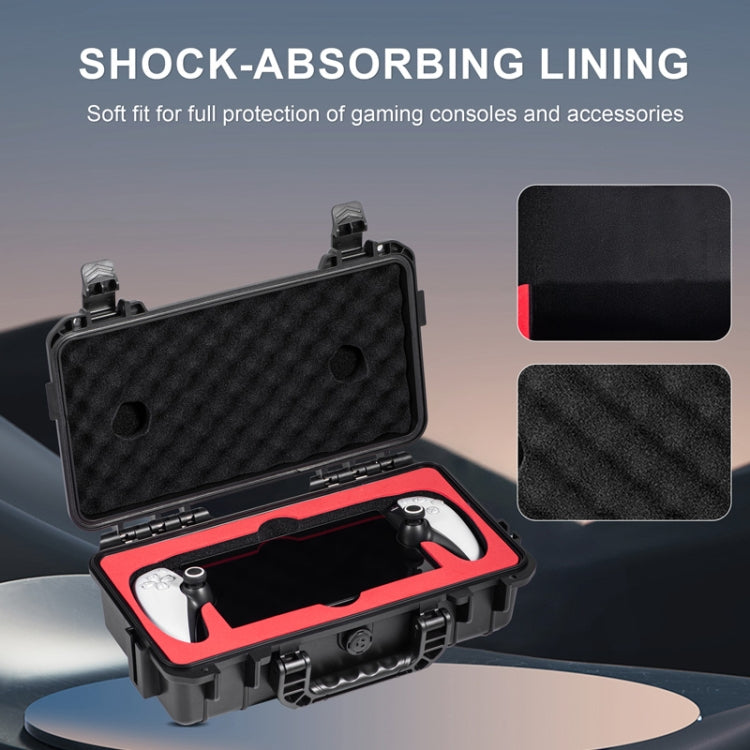 For PlayStation Portal STARTRC GAMES Console Storage Handheld IP67 Water-resistant Hard Shell Bag(Black)