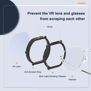 For PlayStation VR 2 DEVASO 4 In 1 Glasses Anti-scratch Ring Lens
