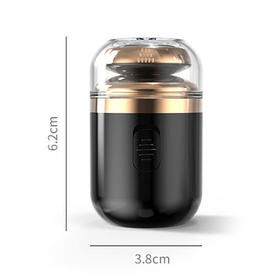 TY-500 2 in 1 Mini Portable Rechargeable Electric Shaver Shaving Razor(Black)