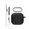 For Airpods 4 AhaStyle WG163 Earphone Drop-Proof Dust-Proof Silicone Protective Case With Cleanning Pen(Black) - free shipping - PMC Jewellery - Order now!