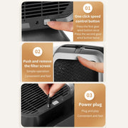 Desktop Range Hood Barbecue Small Movable Liftable Extractor Hood 2 Wind Speeds Adjust US Plug