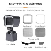 Desktop Range Hood Barbecue Small Movable Liftable Extractor Hood 2 Wind Speeds Adjust UK Plug