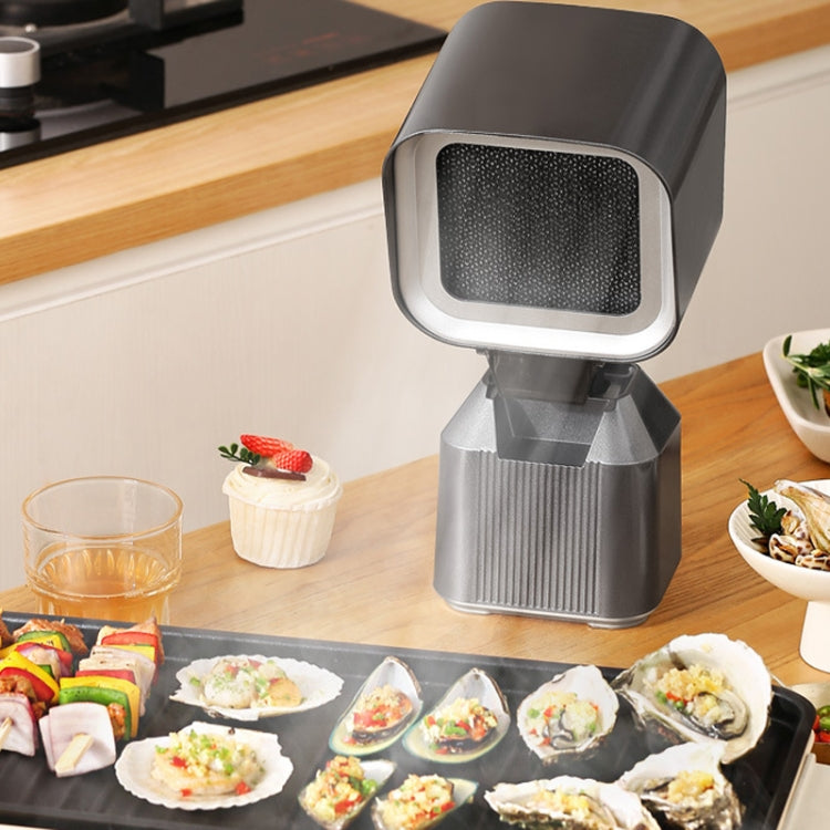 Desktop Range Hood Barbecue Small Movable Liftable Extractor Hood 2 Wind Speeds Adjust EU Plug