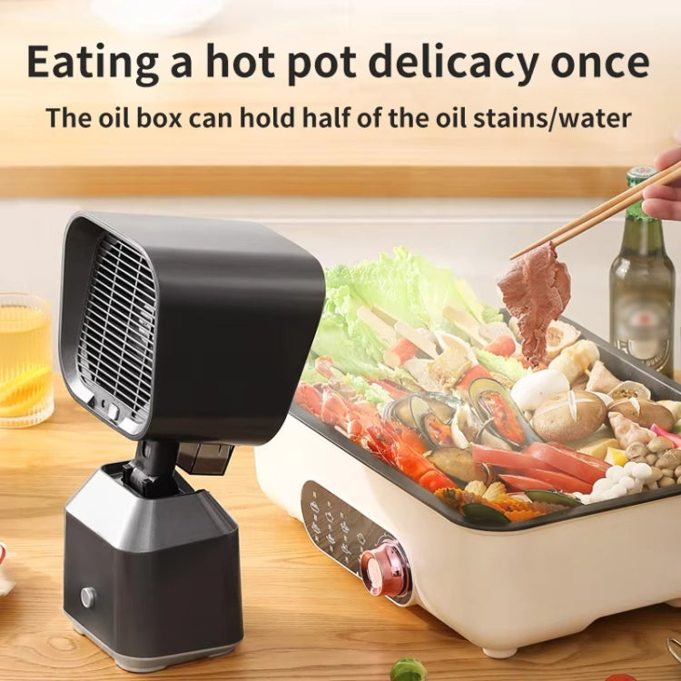 Desktop Range Hood Barbecue Small Movable Liftable Extractor Hood 2 Wind Speeds Adjust EU Plug