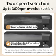 Desktop Range Hood Barbecue Small Movable Liftable Extractor Hood 2 Wind Speeds Adjust EU Plug