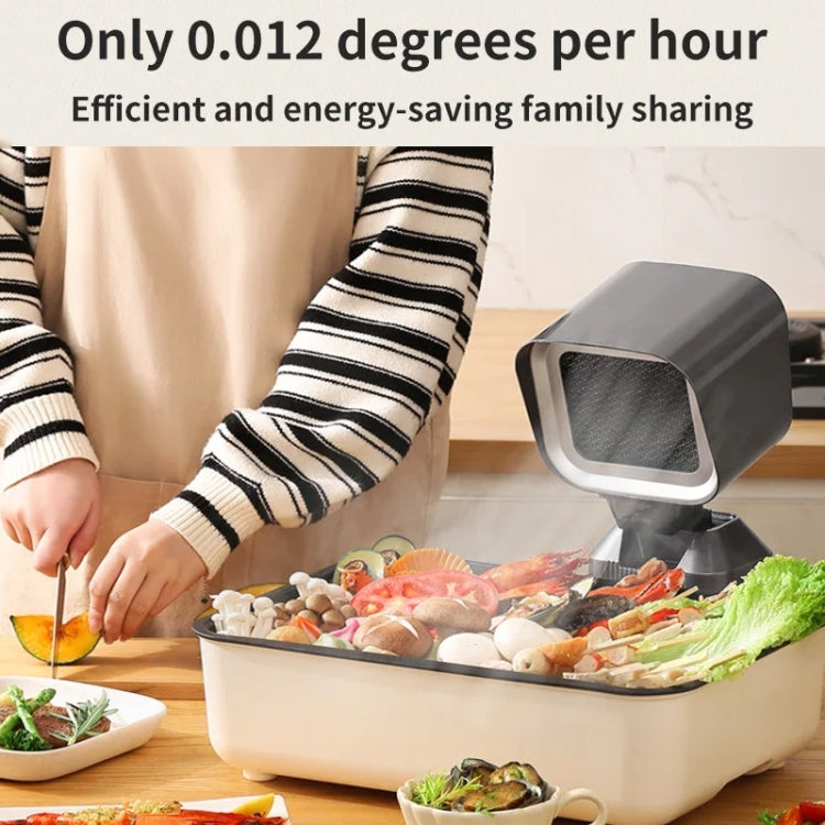 Desktop Range Hood Barbecue Small Movable Liftable Extractor Hood 2 Wind Speeds Adjust US Plug